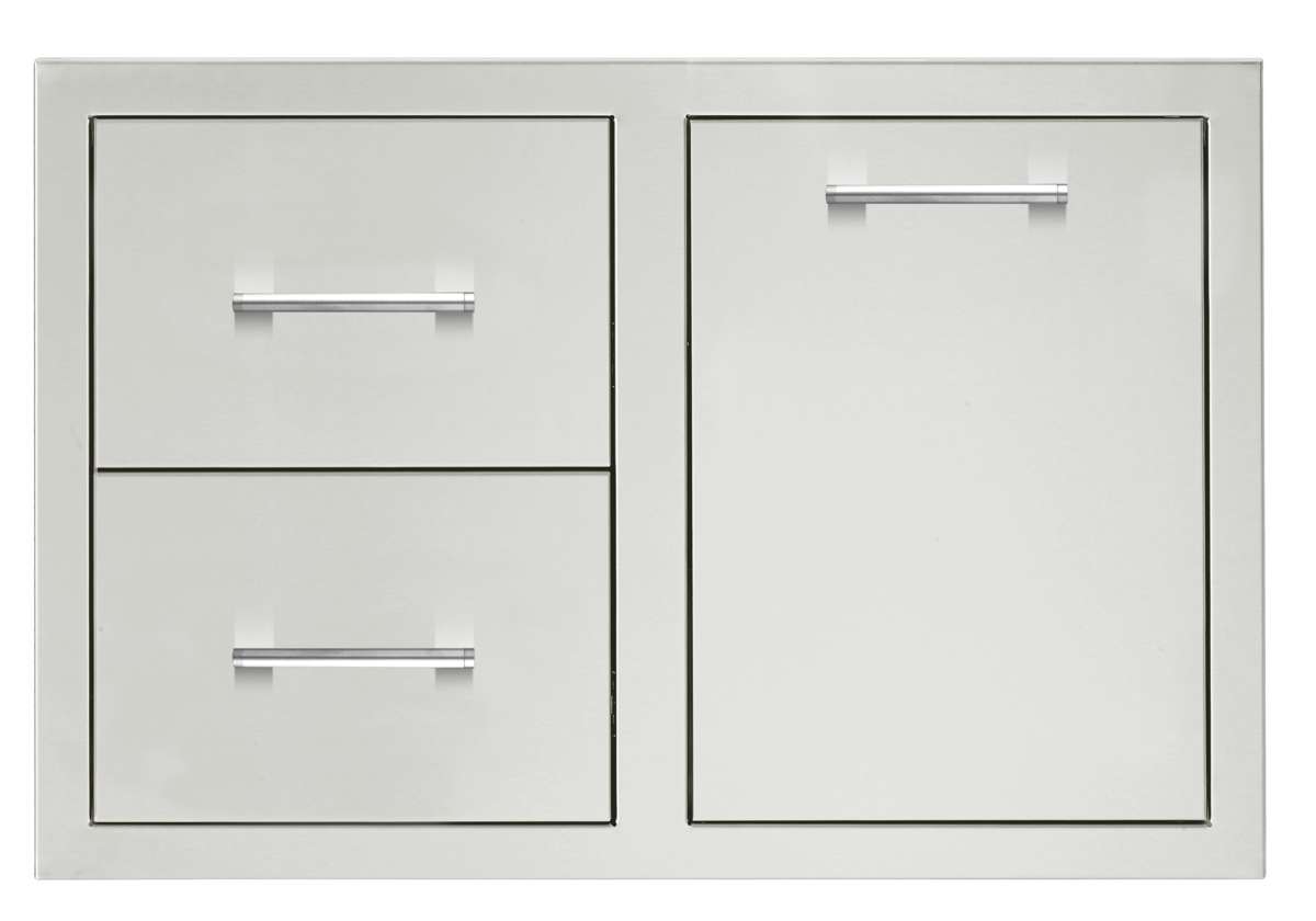 TrueFlame 33" 2-Drawer And Access Door Combo