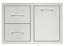 TrueFlame 33" 2-Drawer And Access Door Combo Masonry Frame Return