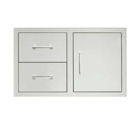 TrueFlame 36" 2-Drawer And Access Door Combo