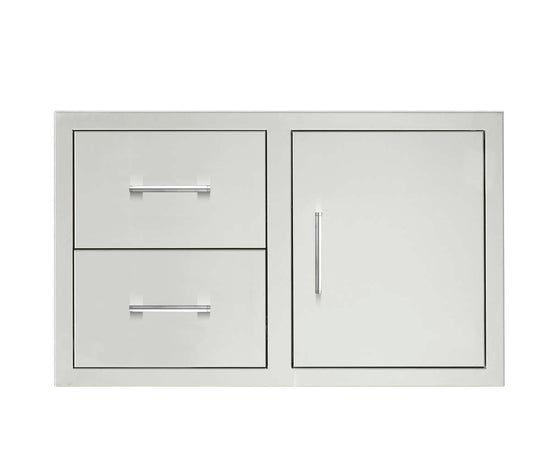 TrueFlame 36" 2-Drawer And Access Door Combo