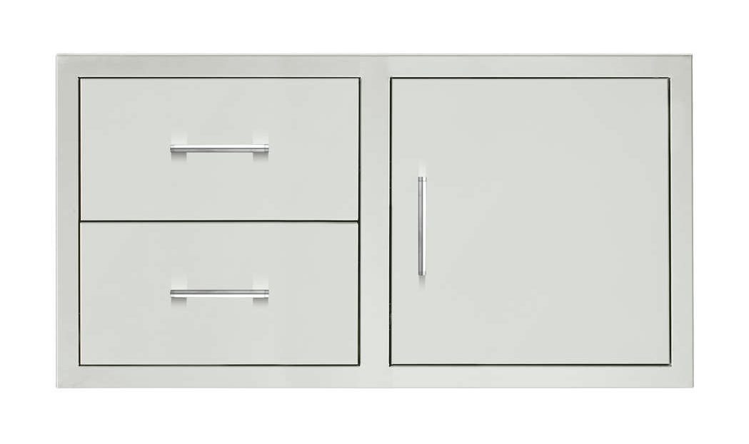 TrueFlame 42" 2-Drawer And Access Door Combo