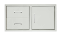 TrueFlame 42" 2-Drawer And Access Door Combo