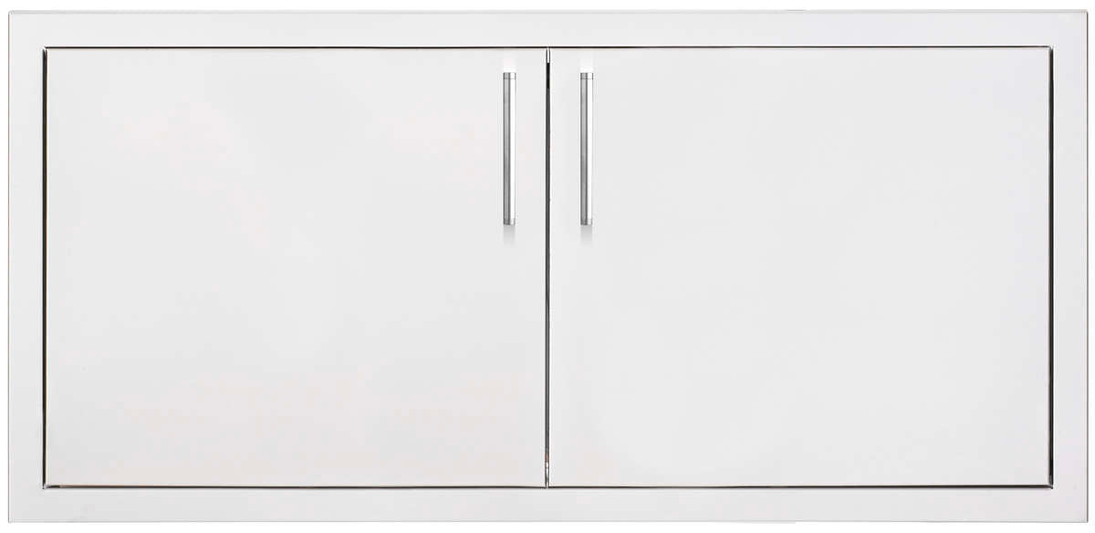 TrueFlame 36" 2-Drawer Dry Storage Pantry And Enclosed Cabinet Combo