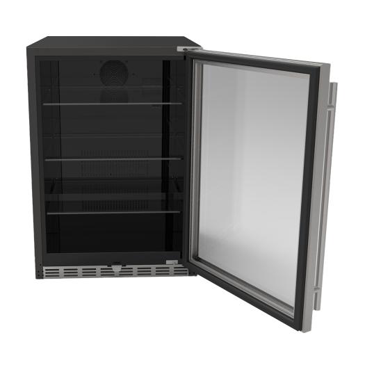 TrueFlame 5.1 Cu. Outdoor Rated Fridge With Glass Door