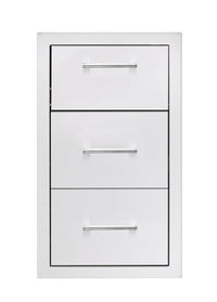 TrueFlame 17" Vertical 2-Drawer And Paper Towel Holder Combo