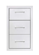 TrueFlame 17" Vertical 2-Drawer And Paper Towel Holder Combo Masonry