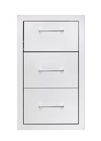 TrueFlame 17" Vertical 2-Drawer And Paper Towel Holder Combo Masonry