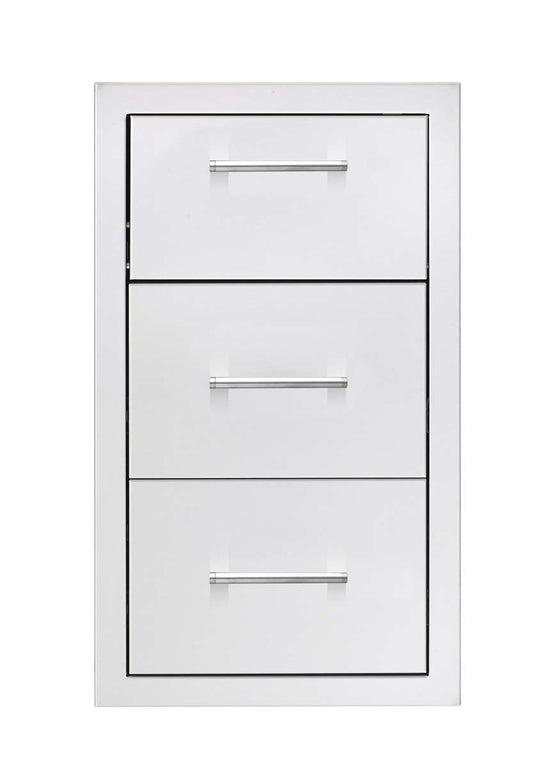 TrueFlame 17" Vertical 2-Drawer And Paper Towel Holder Combo Masonry