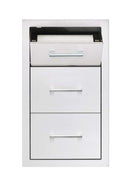 TrueFlame 17" Vertical 2-Drawer And Paper Towel Holder Combo Masonry