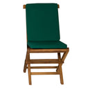All Things Cedar 9-Piece Butterfly Folding Chair Set and White/Blue/Green/Red Cushion
