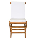 All Things Cedar Folding Chair Set & Blue/Green/Red/White Cushions
