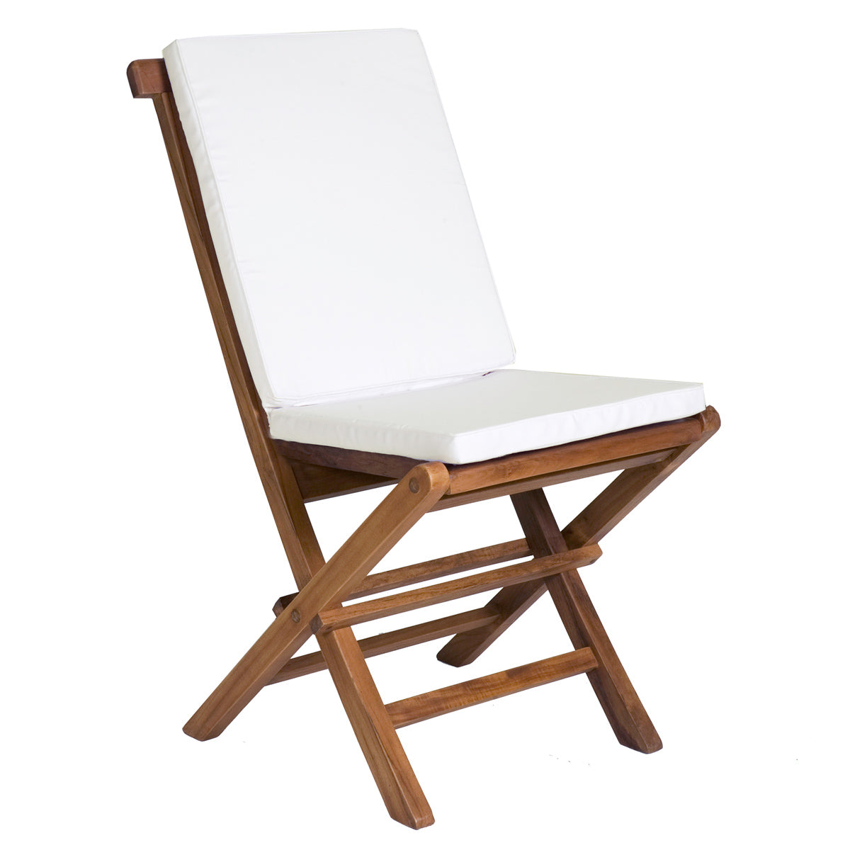 All Things Cedar 9-Piece Butterfly Folding Chair Set and White/Blue/Green/Red Cushion