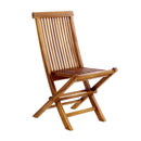 All Things Cedar 7-Piece Oval Folding Chair Set & Blue/Green/Red/White Cushion