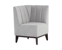 Sunpan Modular Banquette Corner Seat Abbington Navy / Polo Club Stone