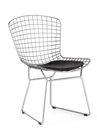 Woodstock Marketing The Who Side Chair In Polished Chrome Wire Frame