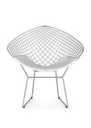 Woodstock Marketing The Who Lounge Chair Polished In Chrome Frame, With Cushion, Black, Lounge Chairs, Chrome, Curved, Frame, Indoor