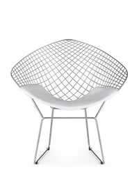 Woodstock Marketing The Who Lounge Chair Polished In Chrome Frame, With Cushion, Black, Lounge Chairs, Chrome, Curved, Frame, Indoor