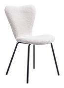 Zuo Modern Thibideaux Dining Chair (Set of 2) in Ivory/Light Gray
