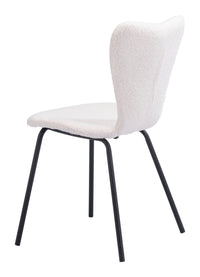 Zuo Modern Thibideaux Dining Chair (Set of 2) in Ivory/Light Gray