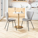 Zuo Modern Thibideaux Dining Chair (Set of 2) in Ivory/Light Gray