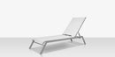 DecoScapes Tides Sling Aluminum Stackable Armless Chaise Lounge