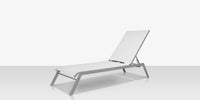 DecoScapes Tides Sling Aluminum Stackable Armless Chaise Lounge