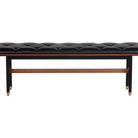 Sunpan  Staten Bench Black / Vienna Cream