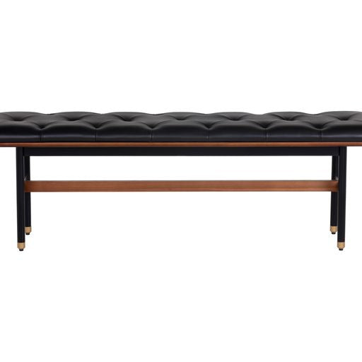 Sunpan  Staten Bench Black / Vienna Cream