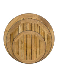 Florida Seating TK-TP Teak Tops - Round