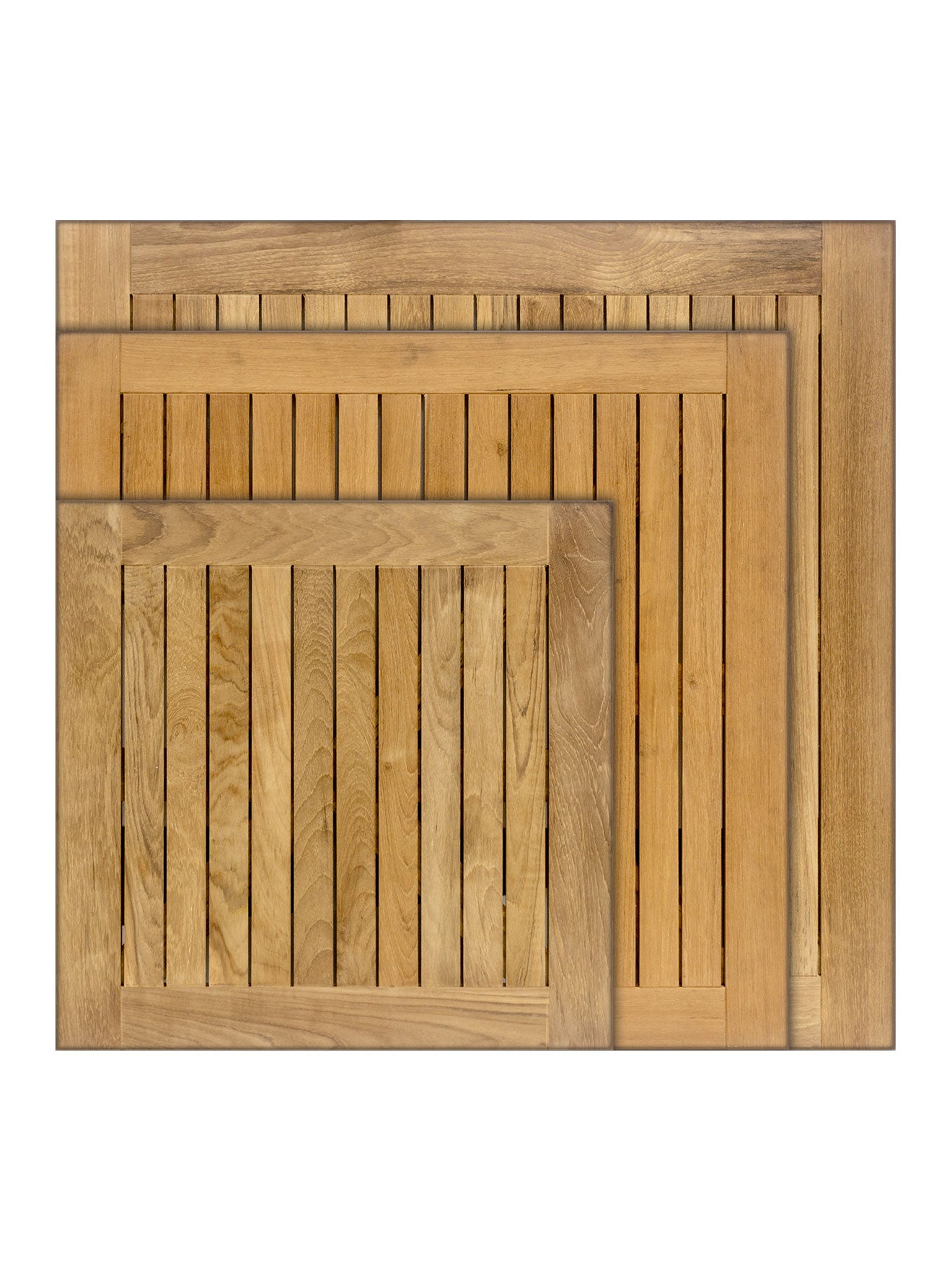 Florida Seating TK-TP Teak Tops - Square