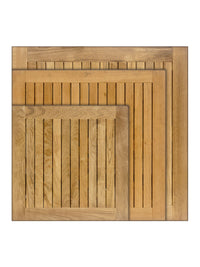 Florida Seating TK-TP Teak Tops - Square