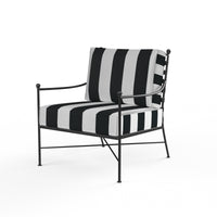 Sunset West Provence Wrought Iron Club Chair with Cushion