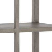 Sunpan Kenzie Bookcase in Grey / Rustic Oak