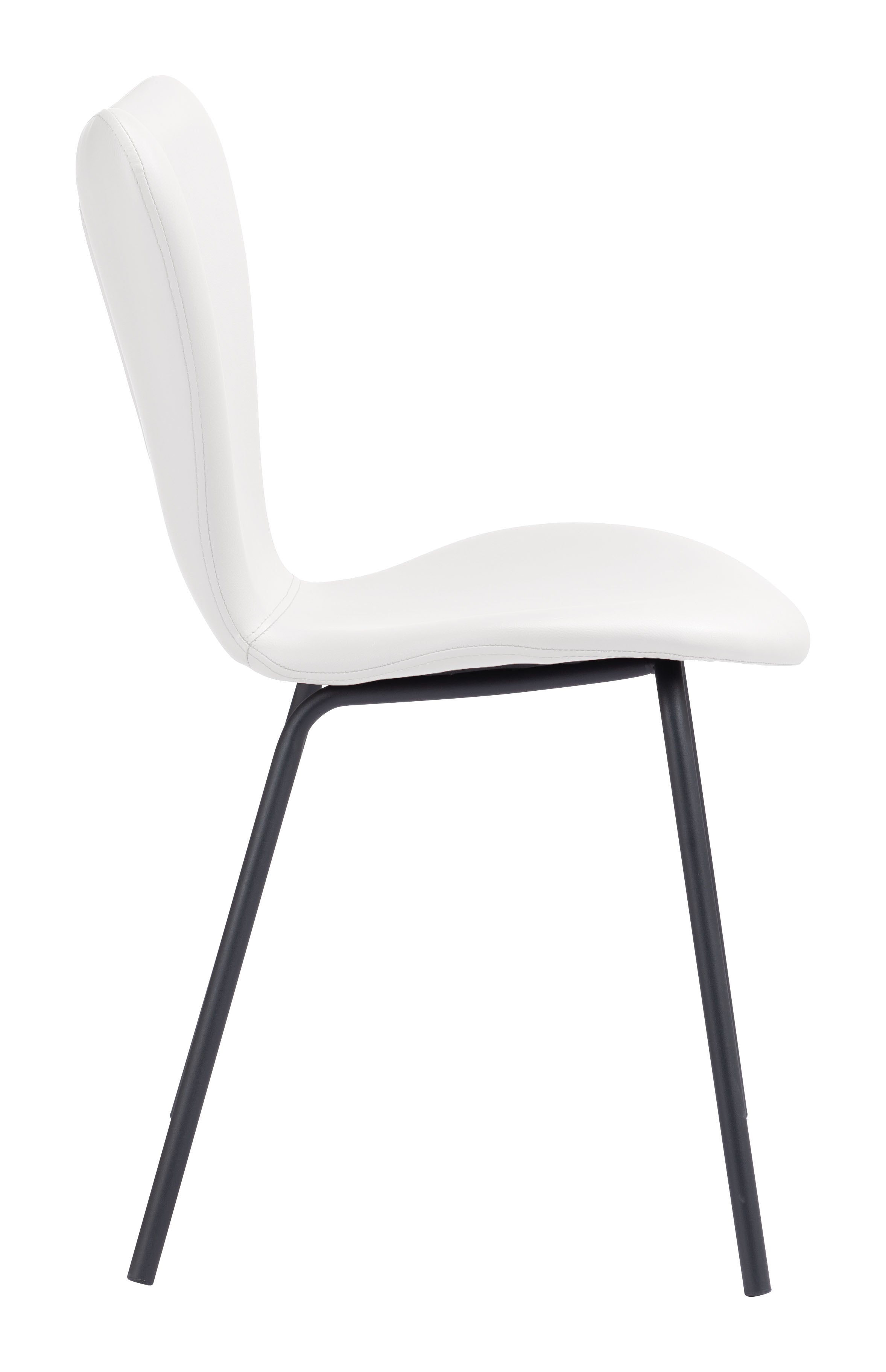 Zuo Modern Torlo Dining Chair in White/Black