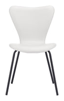 Zuo Modern Torlo Dining Chair in White/Black