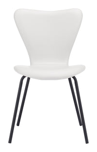 Zuo Modern Torlo Dining Chair in White/Black