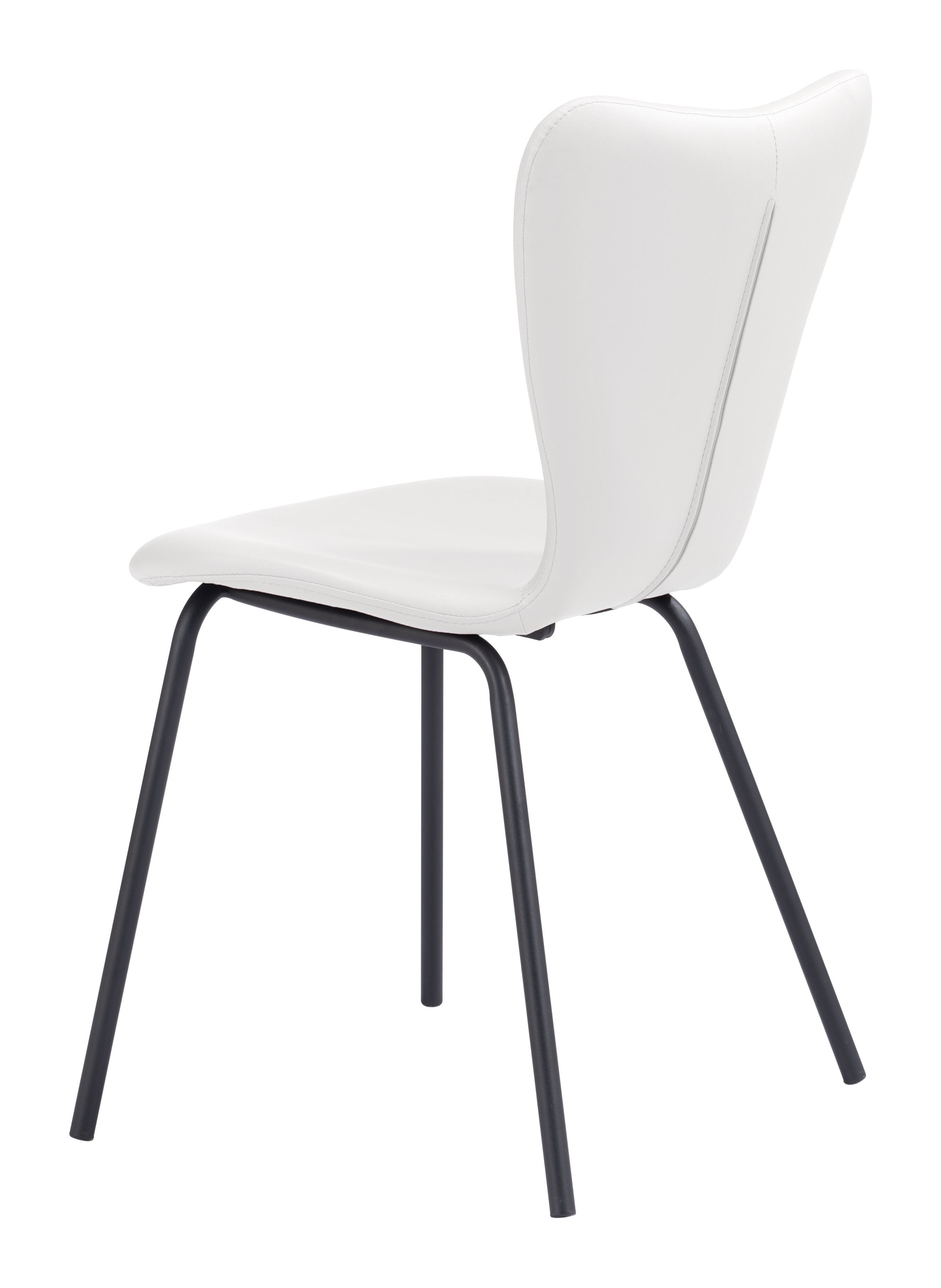 Zuo Modern Torlo Dining Chair in White/Black
