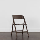 Sunpan Ronny Folding Dining Chair - Black / Walnut