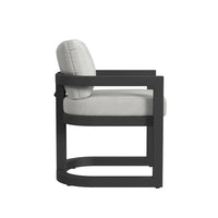 Sunset West Malibu Dining Chair in Cast Silver - No Welt