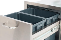 Bull BBQ Slim 10 Gallon Trash Drawer With Trash Can