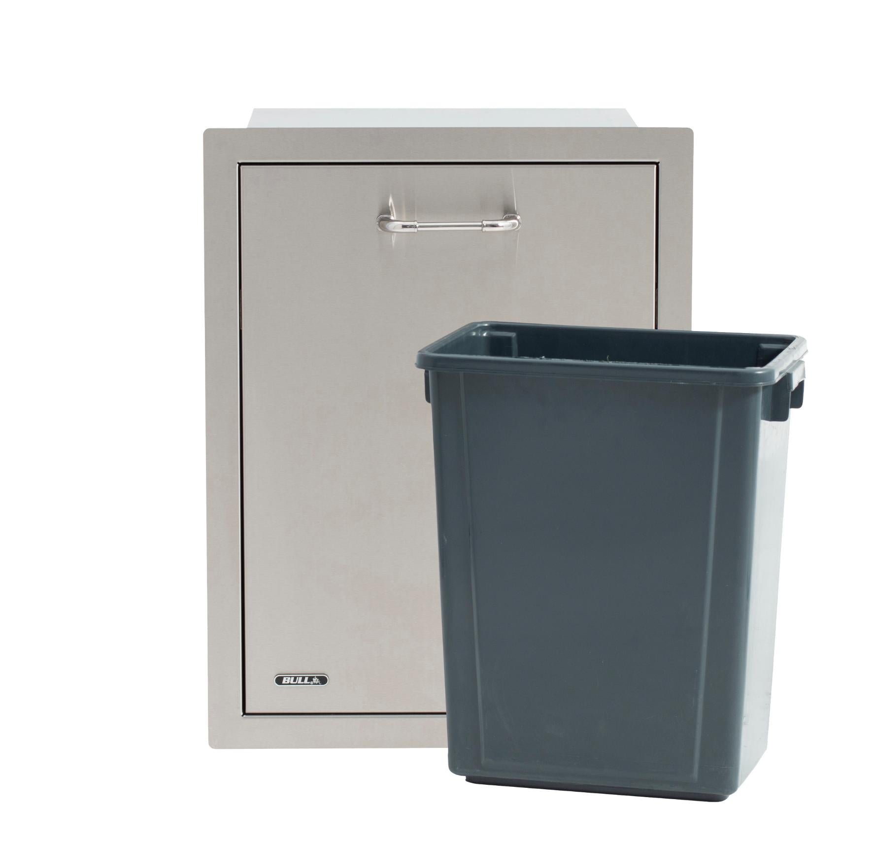 Bull BBQ Slim 10 Gallon Trash Drawer With Trash Can