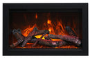 AmantiiTraditional Smart Electric 26" Indoor / Outdoor WiFi Enabled Insert, Featuring a MultiFunction Remote Control , Multi Speed Flame Motor and a 10 piece Birch Log Set