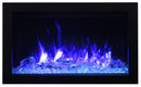 Amantii Traditional Smart Electric 30" Indoor / Outdoor WiFi Enabled Insert, Featuring a MultiFunction Remote Control , Multi Speed Flame Motor and a 10 piece Birch Log Set