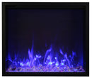 Amantii Traditional Smart Electric 44" Indoor / Outdoor WiFi Enabled Insert, Featuring a Multi Function Remote Control, Multi Speed Flame Motor and two (2) 10 piece Birch Log Sets