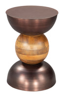 Zuo Modern Tripoli Side Table in Bronze