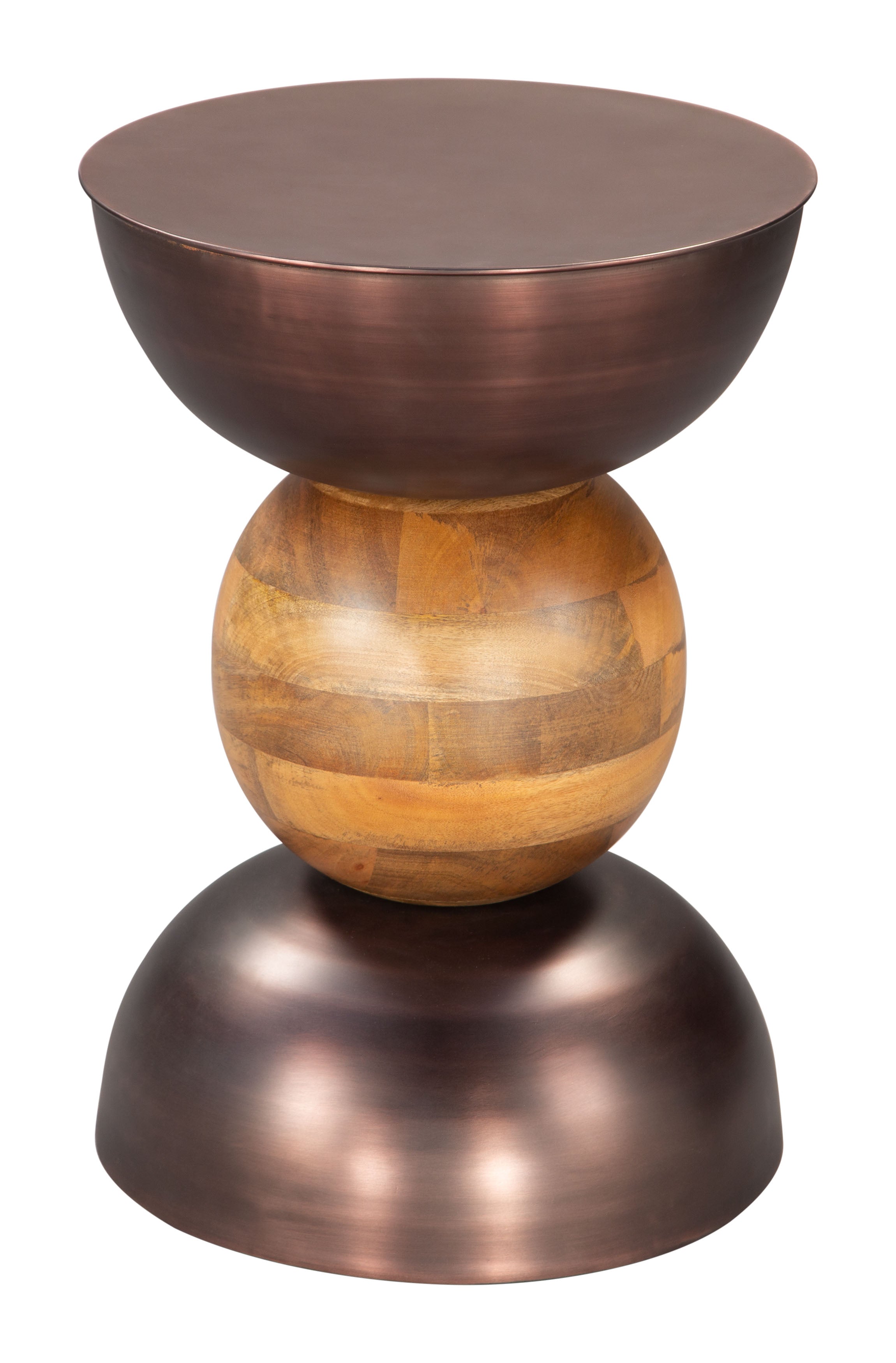Zuo Modern Tripoli Side Table in Bronze