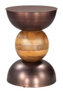 Zuo Modern Tripoli Side Table in Bronze