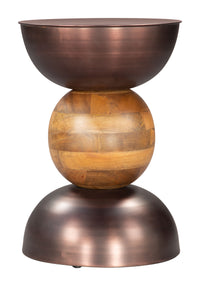 Zuo Modern Tripoli Side Table in Bronze