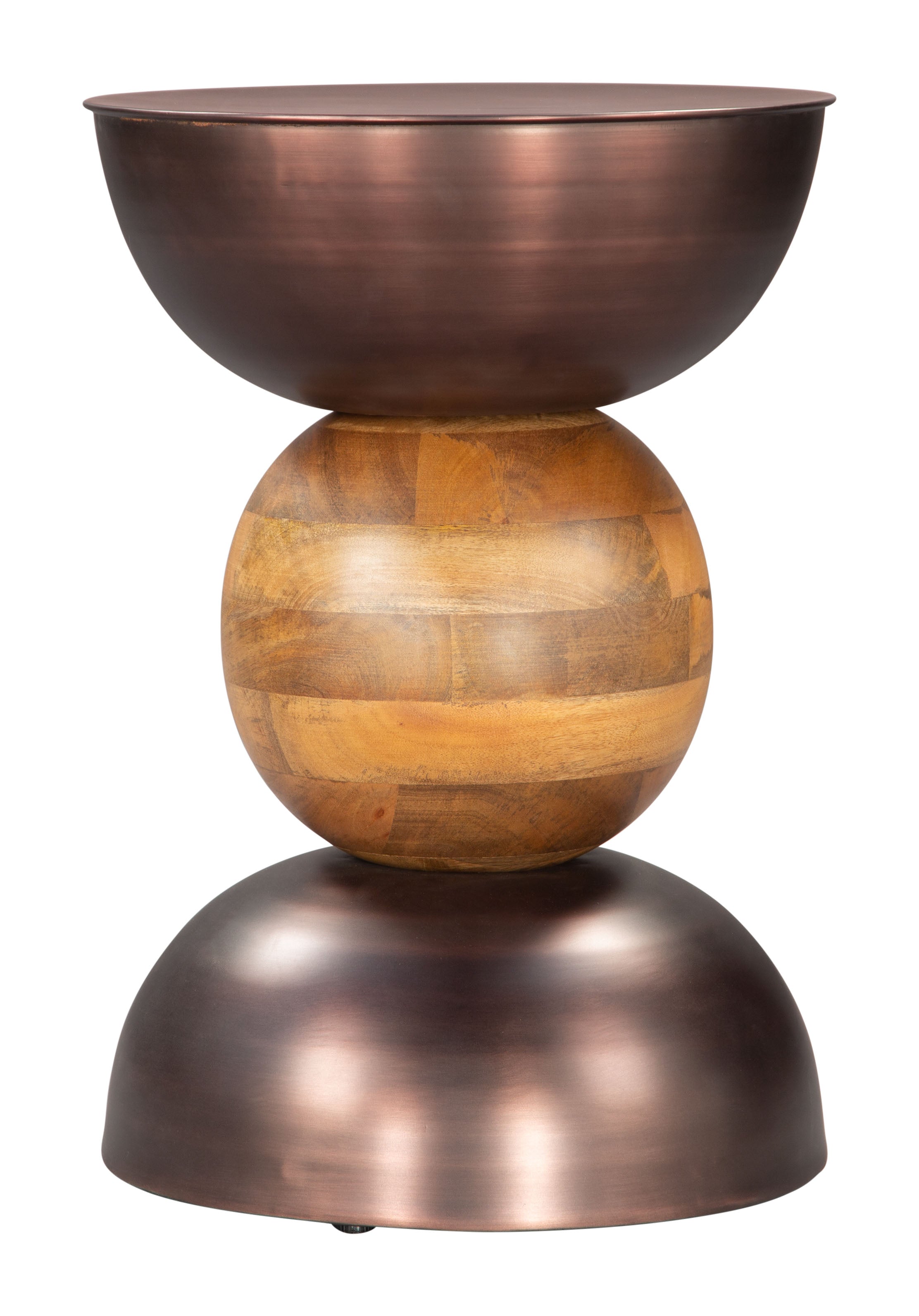Zuo Modern Tripoli Side Table in Bronze