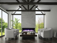 Amantii 50" 3 Sided Glass Electric Fireplace Built-in Only